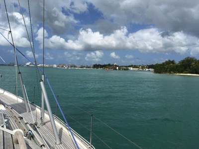 Approaching Guadeloupe